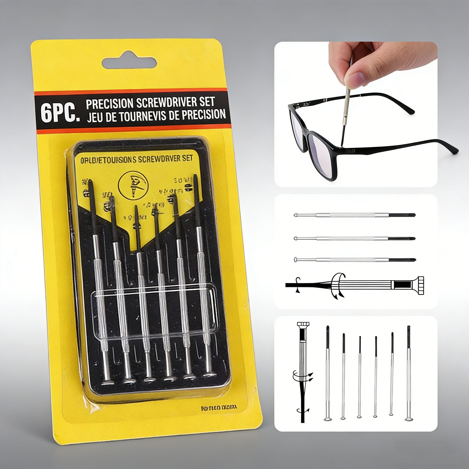 Screwdriver Set Precision - 6pcs Screwdriver Set, Eyewear Accessories, Precision