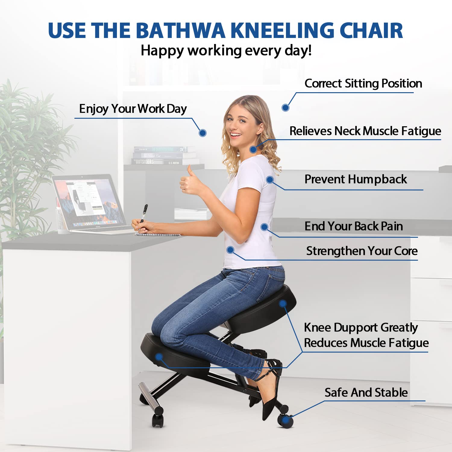 Kneeling Chair Ergonomic for O - Home Improvement Usa 评论和价格