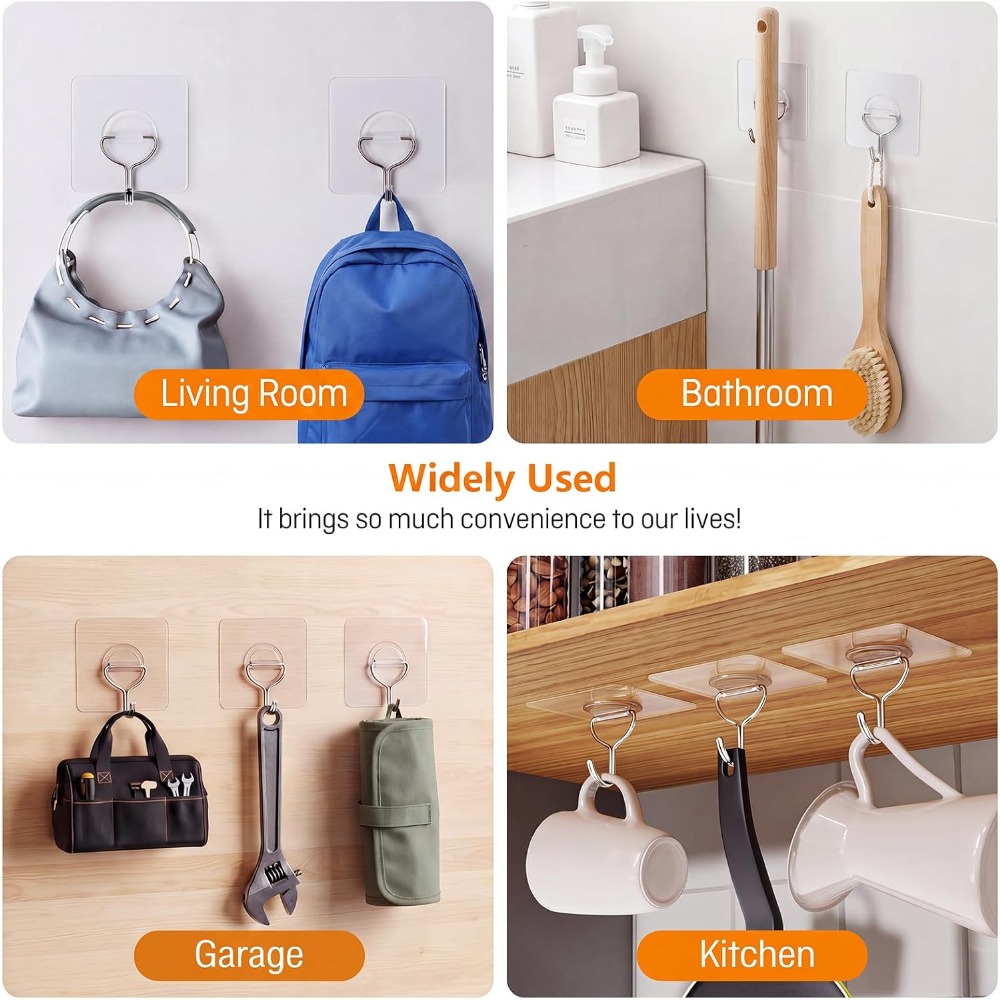 Heavy Duty Adhesive Wall Hooks - Home Improvement Usa 评论和价格